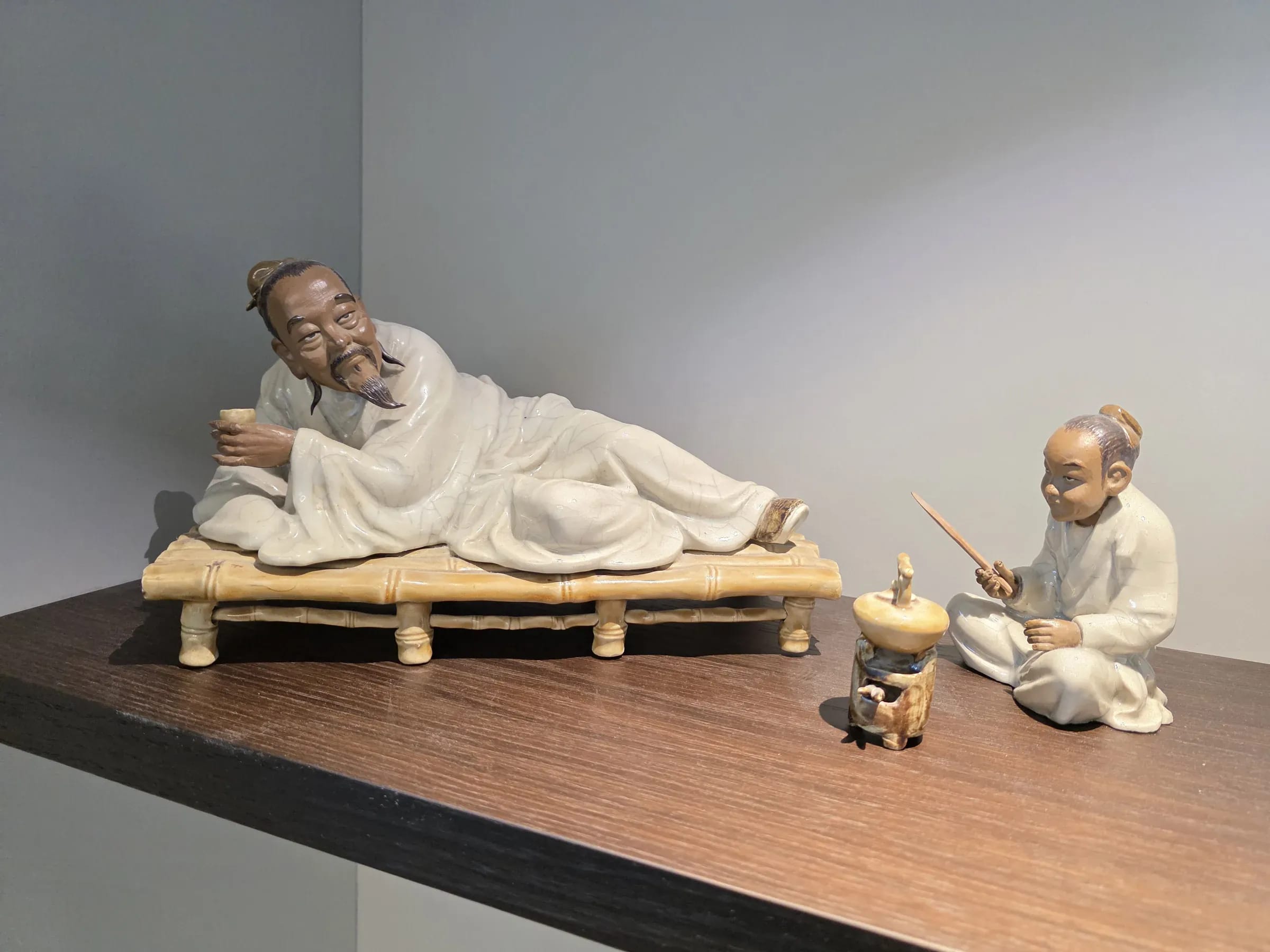 Chinese porcelain figurines on a table
